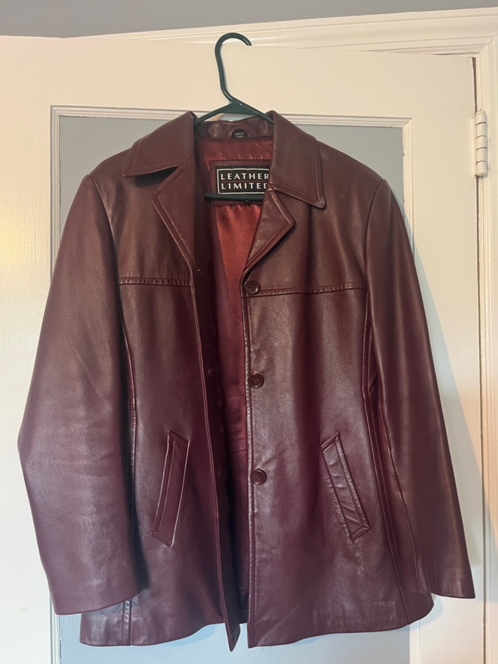 Burgundy Leather Jacket